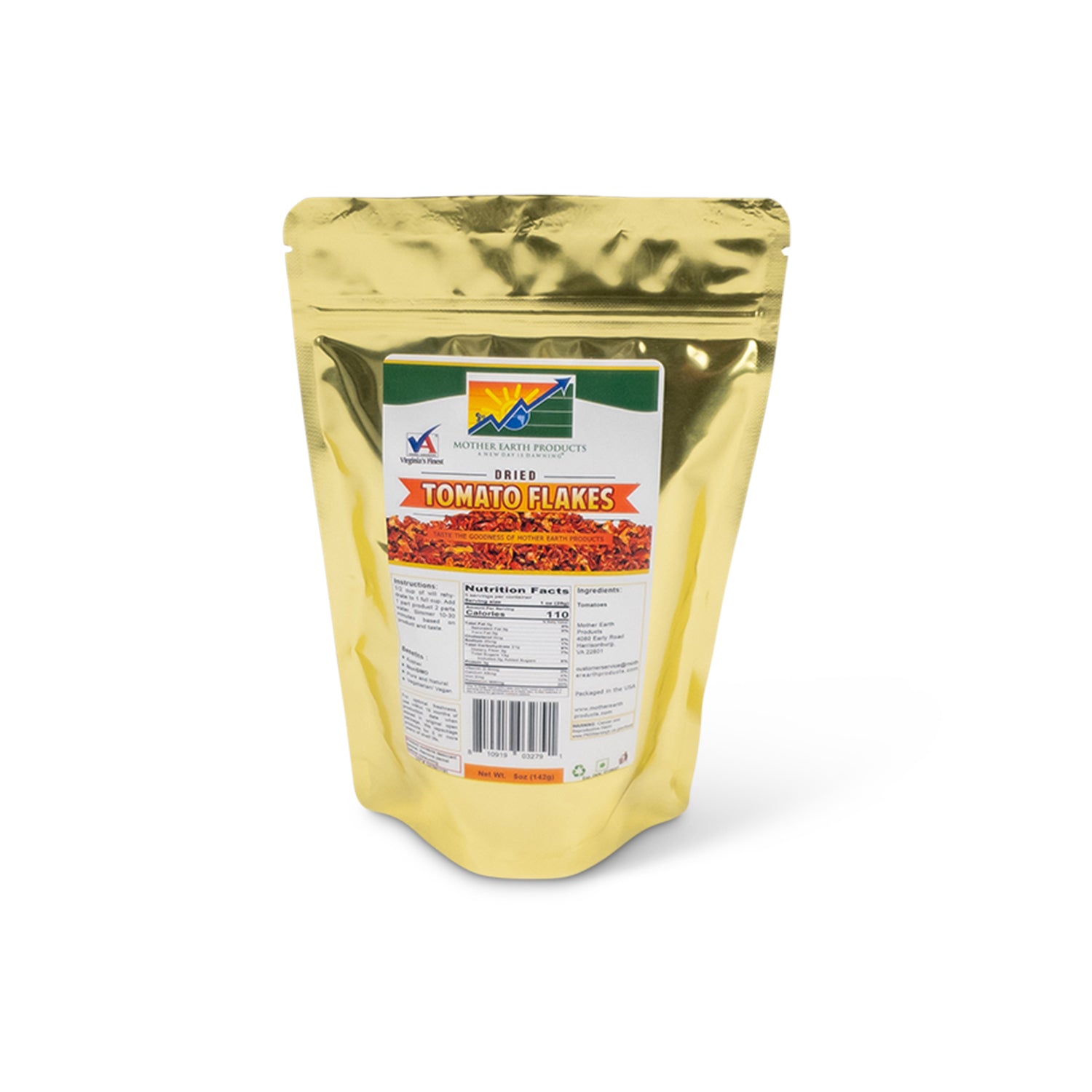 Dried Tomato Flakes 2 Cup Mylar